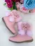 Bota/Coturno Flor di Mila Zoe Rosa Bebe