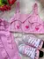 Conjunto Blogueirinha Sarja Coração Calça Rosa na internet