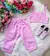 Conjunto Blogueirinha Sarja Coração Calça Rosa - comprar online