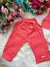 Conjunto Blogueirinha Sarja Happy Calça Coral - Minúsculos Kids