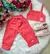 Conjunto Blogueirinha Sarja Happy Calça Coral
