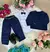 Conjunto Meninos Kanga Social Azul Marinho Terno na internet