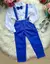 Conjunto Meninos Kanga Social Azul Royal Suspensorio