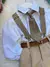 Conjunto Meninos Miss Cherry Rafael Suspensorio Caramelo-Beige - comprar online