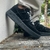 Nike Air Force 1 BLACK WHITE CADARÇO BICOLOR