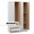 PLACARD 24 PACK 4 PUERTAS 2 CAJONES BLANCO MOSCONI 57061 - comprar online