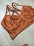 Conjunto Short Clássico + Top Tatty - Aveludado de Compressão Conhaque - Linha Premium - comprar online