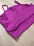 Conjunto de Bermuda Clássica Plus Size + Top Tina Aveludado de Compressão Roxo Fúcsia - Linha Premium - loja online