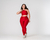 Conjunto Legging Clássica Plus Size + Top Juliana - Aveludado de Compressão Cereja - Linha Premium - Conceito A Fitness