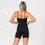 Conjunto Short + Top Andreza Preto - Suplex com Aveludado - loja online