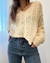 SWETER TRENZADO - CREMA - comprar online