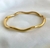 Bracelete ondulado verniz italiano