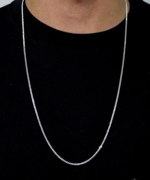 ￼Cordão masculino corrente de prata 925