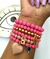Mix de pulseiras coloridas