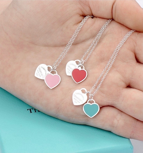 Colar duplo Azul Tiffany