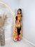 Vestido longo manguinha Flowers na internet