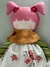 Bonequinha de Pano - Cabelo Rosa - comprar online