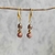 Aretes de Rodonita y Perla Morada - comprar en línea