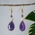 Pendientes Gota de Jade Morado en internet