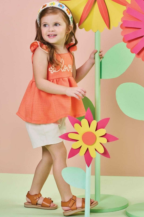 Conjunto de Bata e Short Saia Kukiê - comprar online