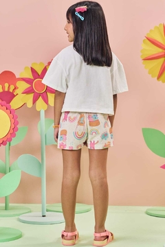 Conjunto de Boxy Over e Short Kukiê na internet
