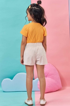 Shorts em Sarja com Elastano Kukiê na internet