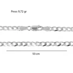 CORRENTE PRATA 925 MASCULINA GRUMET FIO 4MM - Vitrine Joias & Acessórios