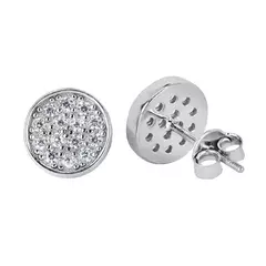 BRINCO PRATA 925 CIRCULO COM RÓDIO CRAVEJADO - comprar online