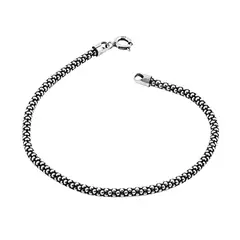 PULSEIRA PRATA BALI PIPOCA ENVELHECIDA 2,40mm - comprar online