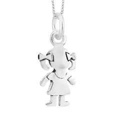 PINGENTE PRATA 925 MENINA PEQUENO - comprar online