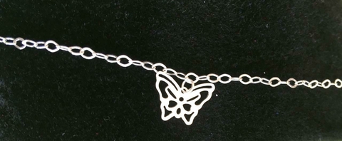 PULSEIRA PRATA 925 BORBOLETA