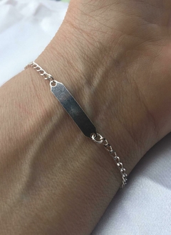 PULSEIRA PRATA 925 INFANTIL CHAPA