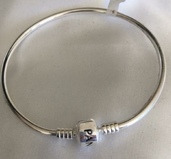 BRACELETE PRATA 925 FECHO QUADRADO LISO INSPIRAÇÃO PANDORA - comprar online