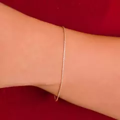 Pulseira Prata 925 Cadeado 1mm