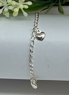 PULSEIRA PRATA 925 INFANTIL 4 CORAÇÕES - comprar online