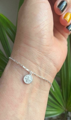PULSEIRA PRATA 925 COM MEDALHA DE SÃO BENTO - comprar online