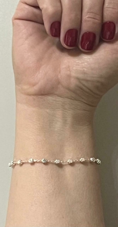 PULSEIRA PRATA 925 CUBOS