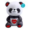 Oso Panda de Peluche Corazón Bordado 23 cm