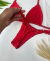 Conjunto Biquíni Cortininha C/ Calcinha Fio- Vermelho - comprar online