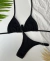 Conjunto Biquíni Cortininha C/ Calcinha Fio - Preto na internet