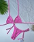 Conjunto Biquíni Cortininha C/ Calcinha Lacinho - Rosa Bliss na internet