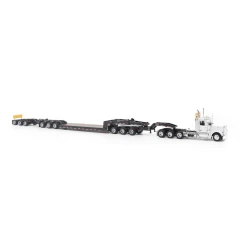 Peterbilt Model 589 131-inches-BBC Day-Cab Tridem-Axle Truck Tractor (White color) 1/64 en internet