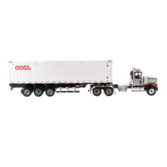 1:50 Western Star 4900 SFFA Day Cab with 40' Dry Goods Sea Container - tienda online