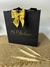 Sacola Luxo personalizada 20x20x07 Com papel preto e impressão metalizada. - Am Atelie Cwb