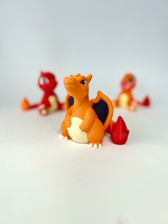Miniaturas Pokémon - Linhas Evolutivas: Charmander - blend3D