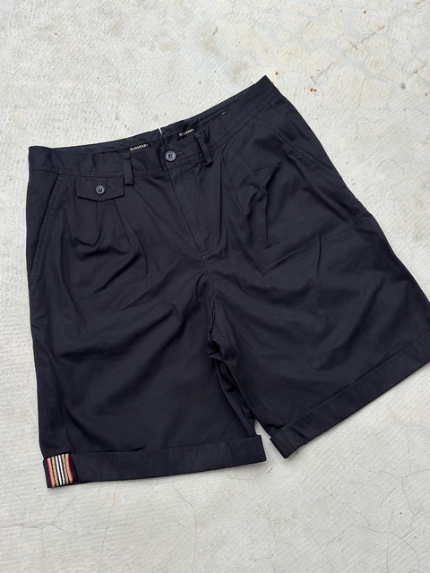 Bermuda Burberry Coton Listra Preta - comprar online