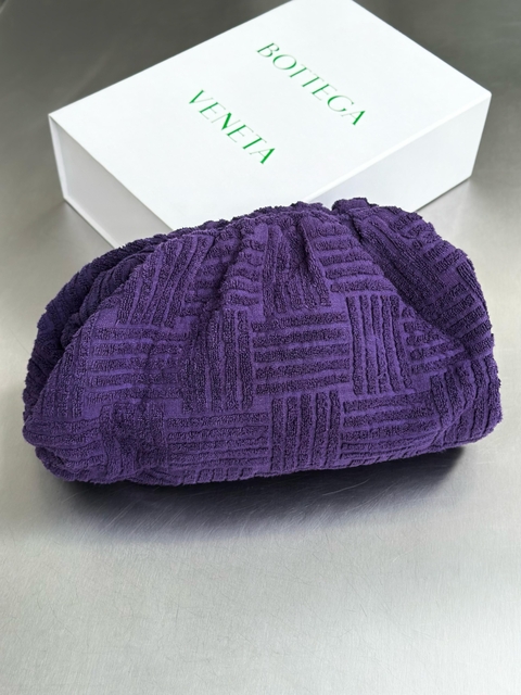 Bolsa Clutch Bottega Veneta Atoalhada Roxa - comprar online