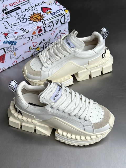 Tênis Dolce & Gabbana SuperKing Logo Branco - comprar online