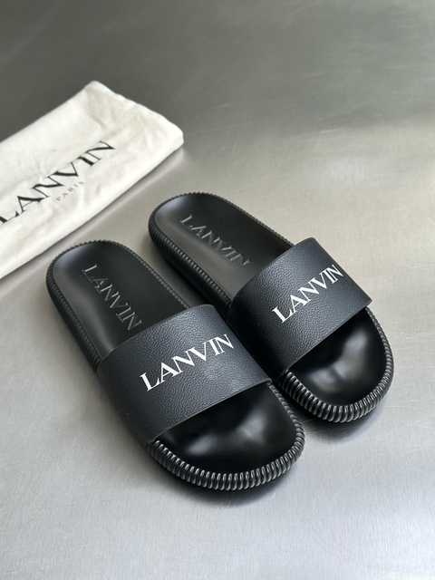Slide Lanvin Arpege Logo All Black - comprar online