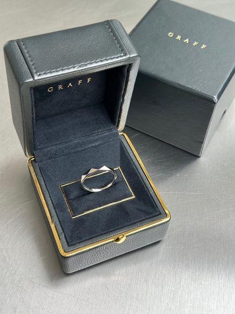 Anel Graff Laurence Ouro Branco - comprar online